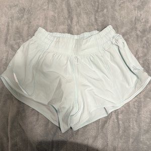 Lululemon mint hotty hot shorts